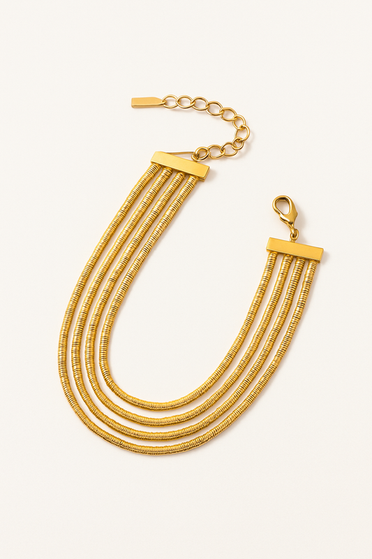 Golden Snake Chain Multi-Layer Bracelet✨