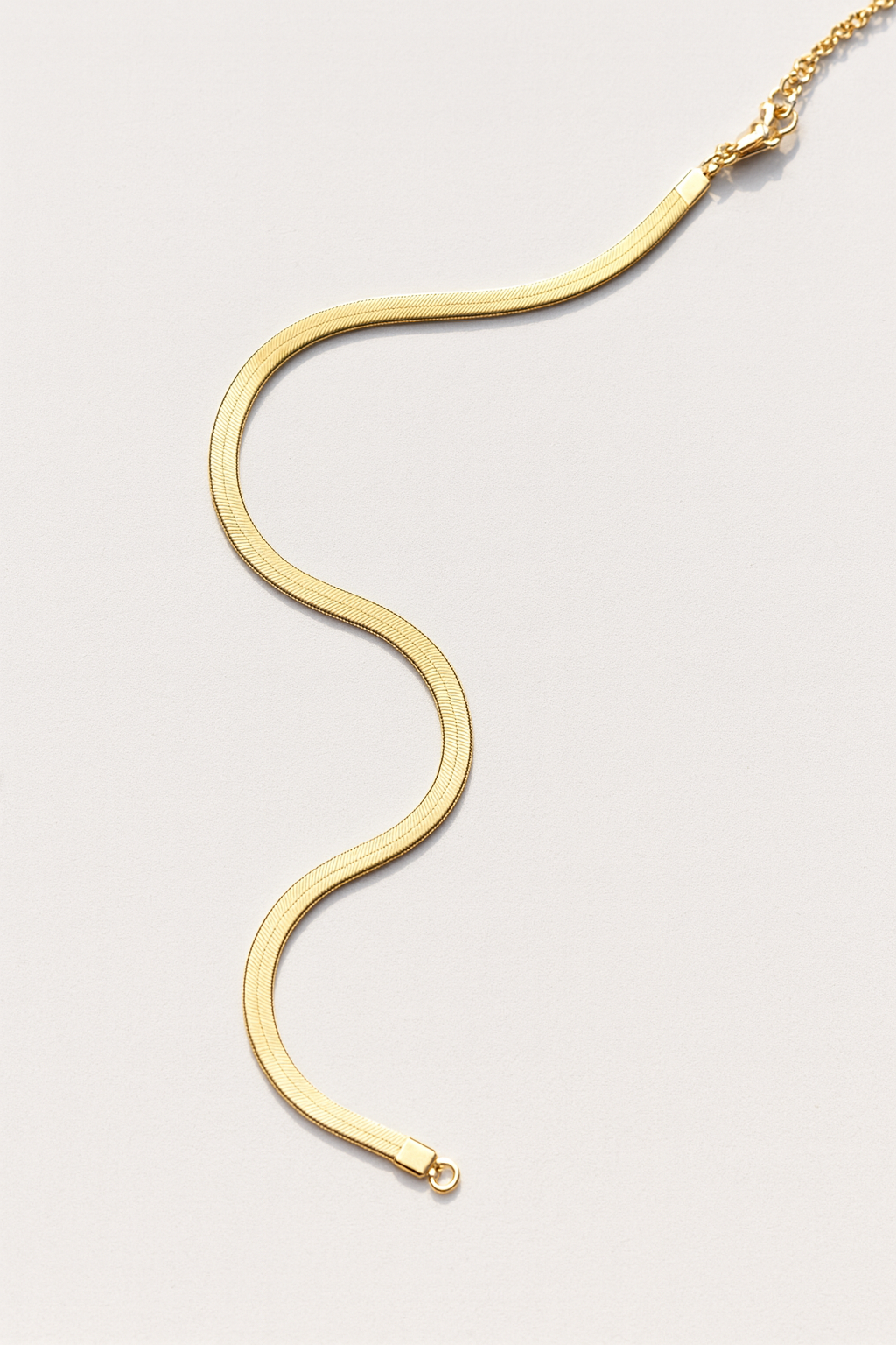 Elegant Golden Snake Chain Necklace – Premium Stainless Steel Jewelry