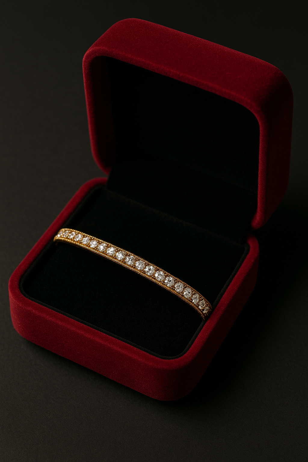 ShimmerLine Adjustable Stainless Steel Bracelet – Ultra Sparkly Minimal Design